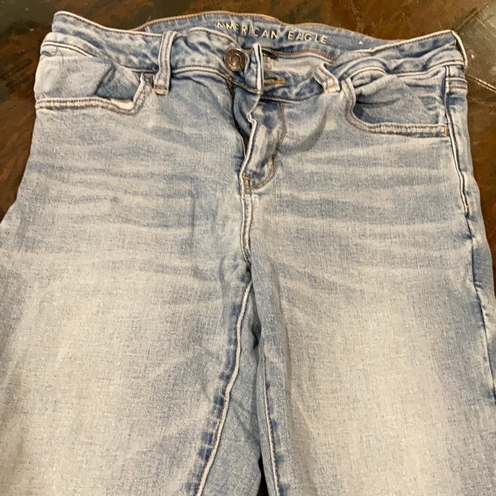 American eagle size 10 women’s torn,frayed bottom